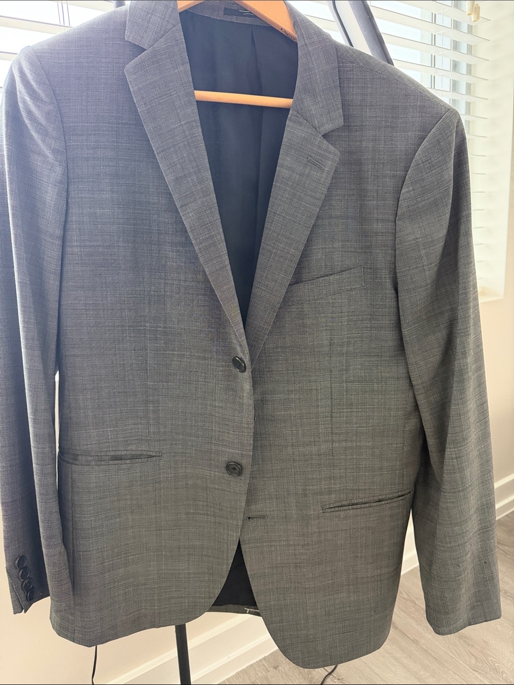 Theory Men's Gray Two-Button Sport Coat 40R